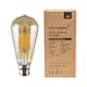 image 1 of ValueLights 3 Pack Filament B22 Amber Pear Light Bulbs | Clear