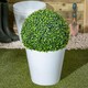 image 2 of Studio 4x 30cm Round Plastic Planter White