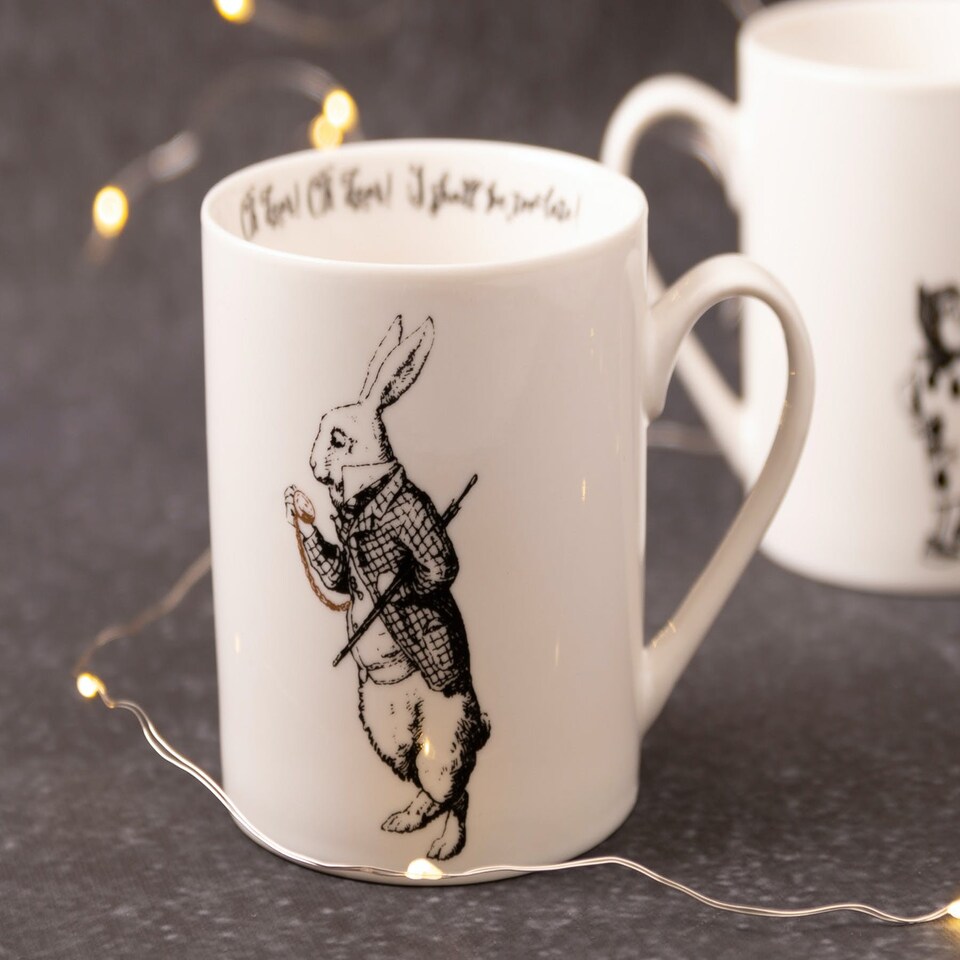 image 1 of V&A Alice in Wonderland Mug White 350ml | White