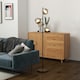 image 2 of HOMCOM Modern Floor Lamp with Glass Global Shade, 3 Light, for Living Room