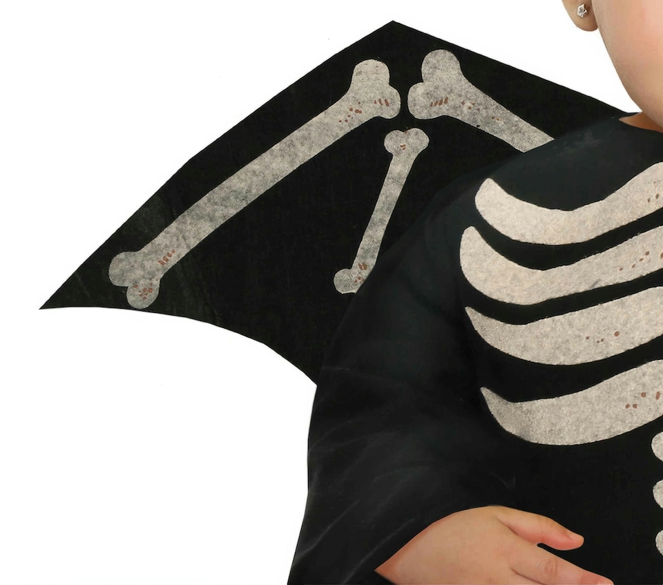 image 1 of Fancy Dress Child Skeleton Bat - 12-18 m