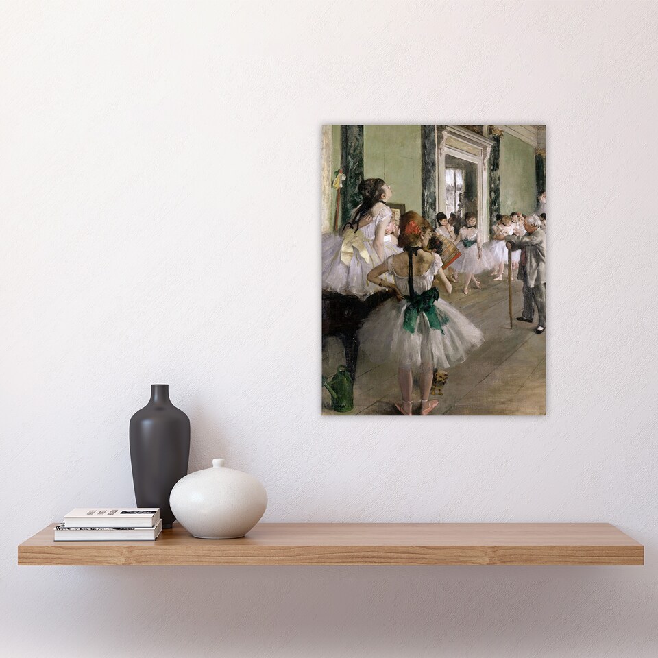 image 1 of The Ballet Class Dance Studio Degas Vintage Wall Art Poster Print 12X16"