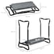 image 3 of Outsunny Garden Kneeler Foldable Seat Bench EVA Foam Pad with Tool Bag Pouch