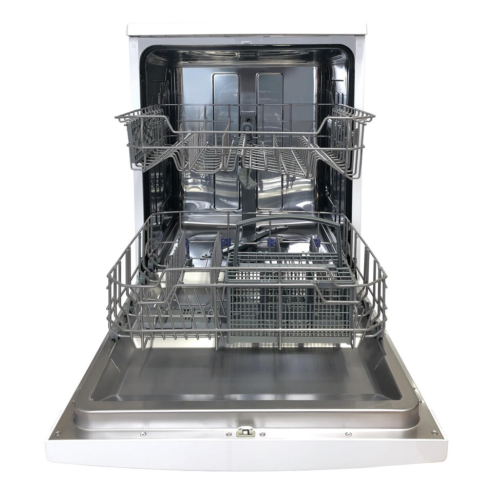 image 1 of Statesman FD12PWE Freestanding 12 Place Full Size Dishwasher, Half Load Wash Function, 6 Wash Programms, 60 cm, White