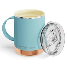 Asobu Ultimate Stainless Steel Ceramic Inner Coating Mug 400ml Baby Blue