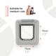 image 5 of Cat Mate Elite Microchip Cat Flap with Timer Control – White (355W)