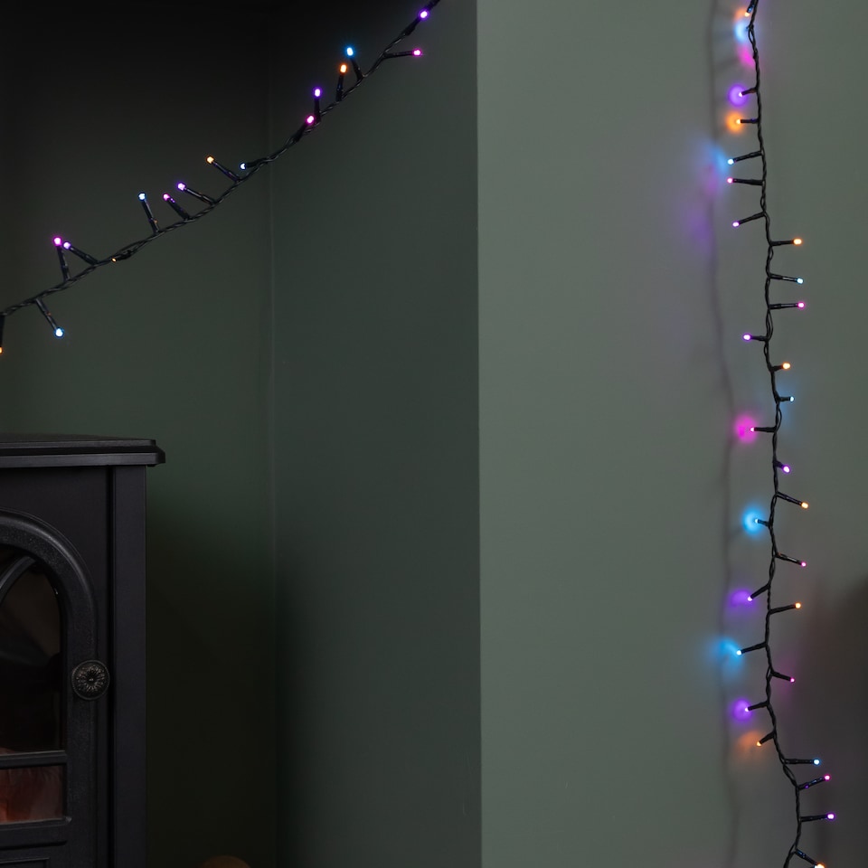 image 1 of 6m 240 LED TreeBrights Multi-Action Christmas String Lights with Timer in Rainbow