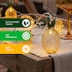 image 6 of 2m Solar Pineapple LED String Lights 10 Warm White Hanging Lanterns
