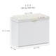 image 3 of HOMCOM Shoe Storage Bench with Cushion and Flip-Drawer White