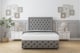 image 1 of Sloomy Vienna Pewter Dumfries Divan Bed With Mattress 2 Drawers Right Side With 54" Floor Standing Headboard & 12" Matching Footboard 4'6 Double | Grey | Pewter | Double | 1