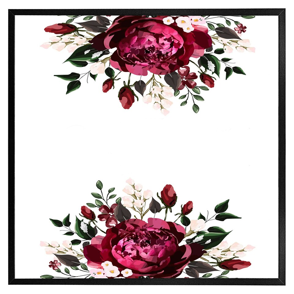 image 1 of Open roses (Picture Frame) Grey | L