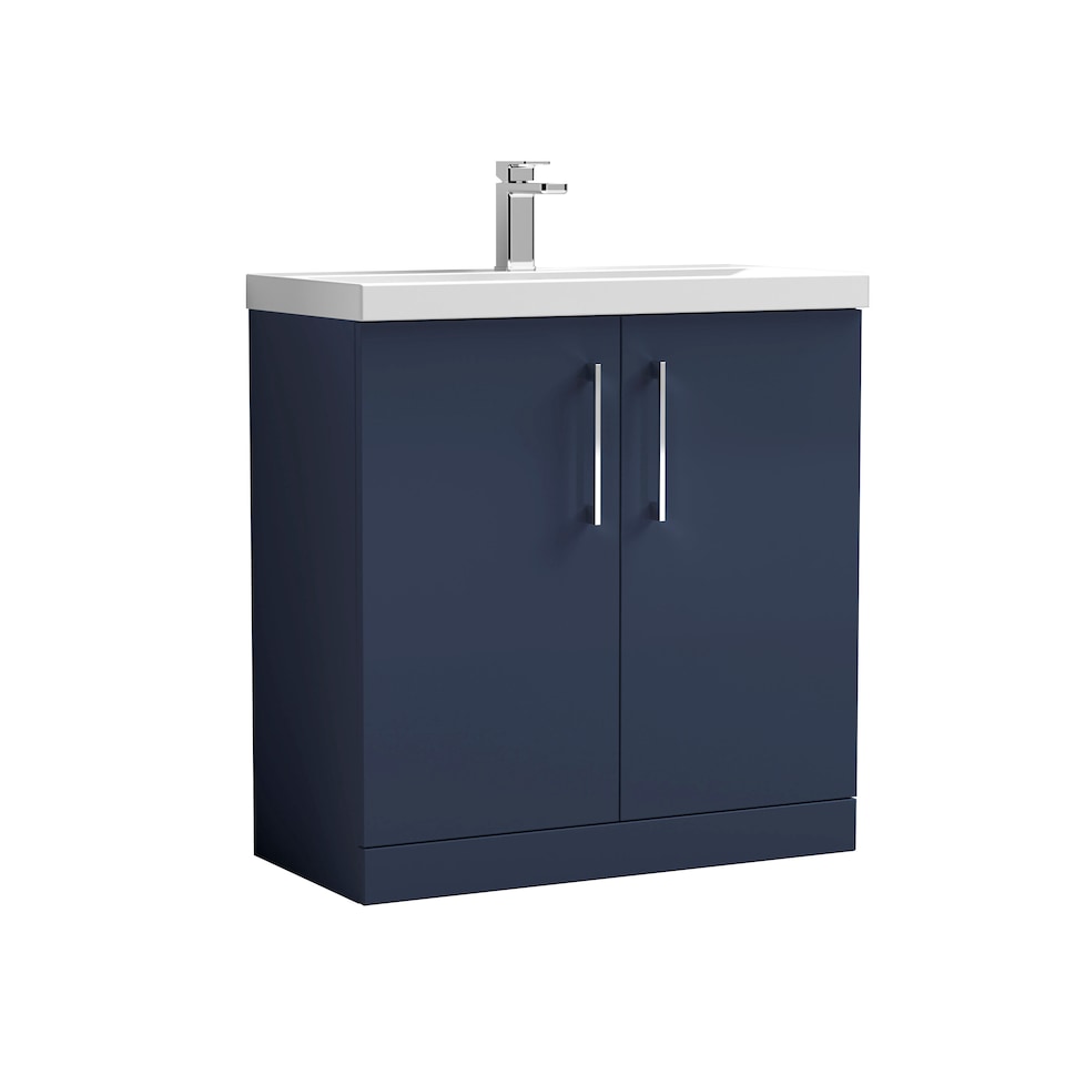 image 1 of Balterley Floor Standing 2 Soft Close Door & Bathroom Vanity Unit Basin | Blue | Midnight Blue | 850 x 810 x 395mm