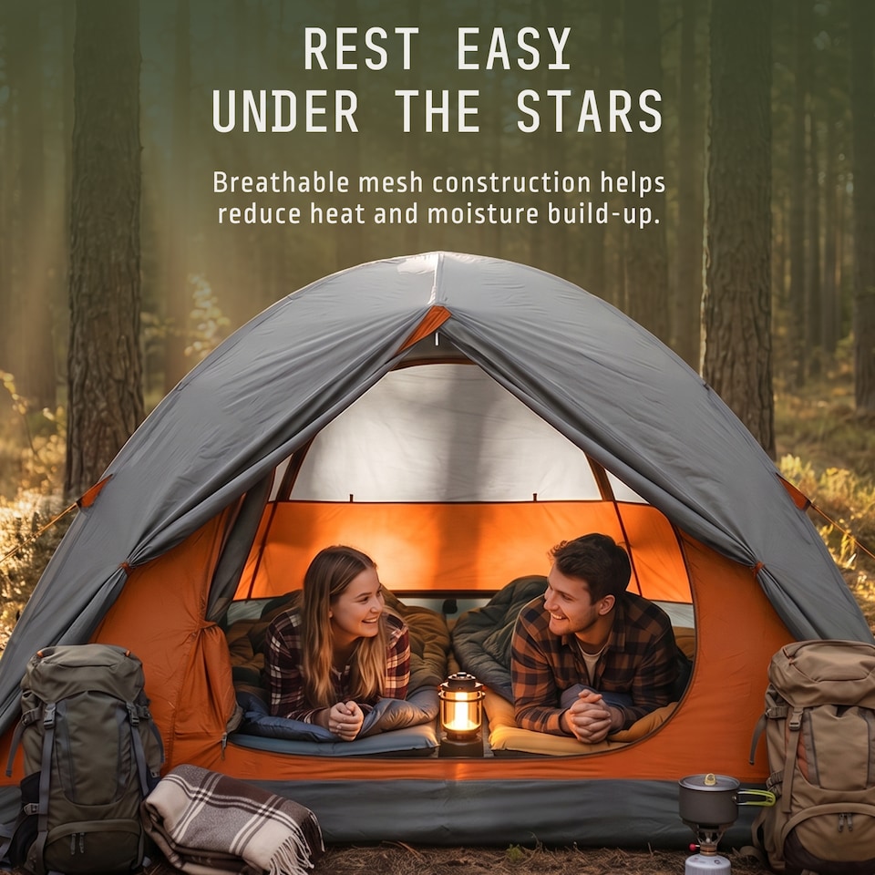 image 1 of Voyager 2 Man Dome Tent with Taped Seams and Breathable Mesh Inner