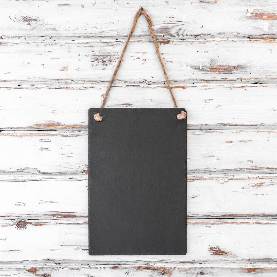 image 1 of Nicola Spring Slate Hanging Notice Board - 20 x 30cm - Natural