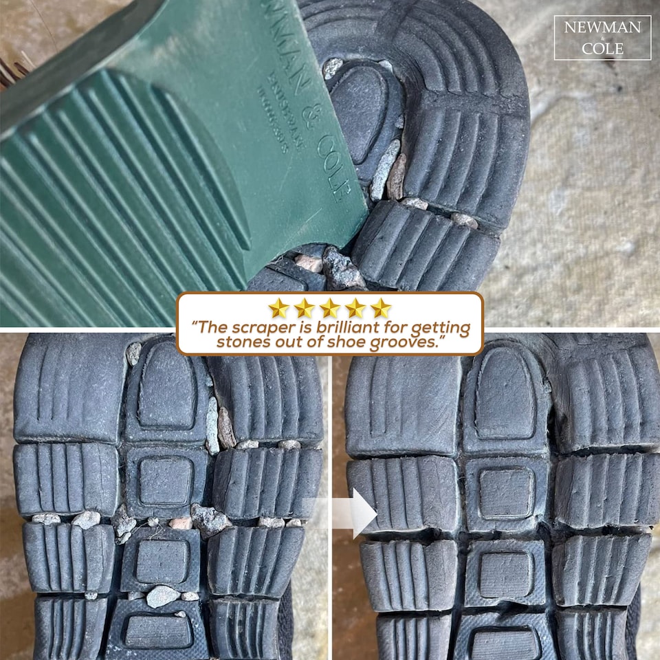 image 1 of Boot Brush Mud Remover with Scraper Stiff Bristles Brush to Remove Dirt and Muds for Footwears