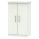 image 7 of Carlton 2 Door Midi Wardrobe in Porcelain Matt (Ready Assembled) | White | Porcelain Matt