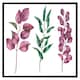 image 2 of Purple & green leaves (Picutre Frame) Brown | Oak | XL