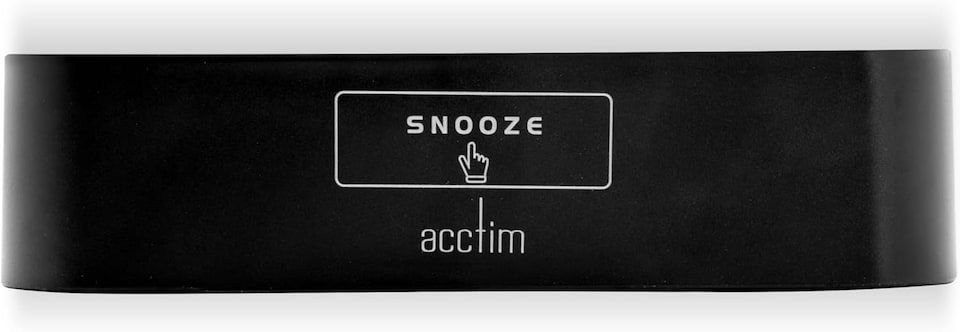 image 1 of Acctim Silas LED Wireless Alarm Clock, 2-inch Display with Adjustable Volume and Brightness | Black | Black/Red