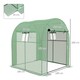 image 7 of Outsunny 1.8 x 1.8 x 2m Polytunnel Greenhouse with Doors and Mesh Windows