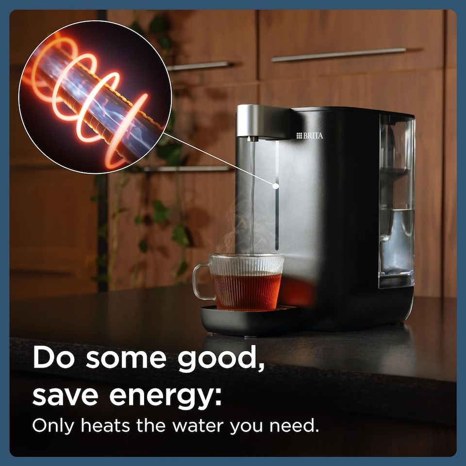 image 1 of BRITA Cube Ambient & Hot Water Dispenser Black (4.0 L)