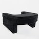 image 1 of OHS Soft Comfy Armrest Reading Laptop Gaming Bed Desk Lap Pillow With Storage Pockets | Black | 65 x 56 x 34cm
