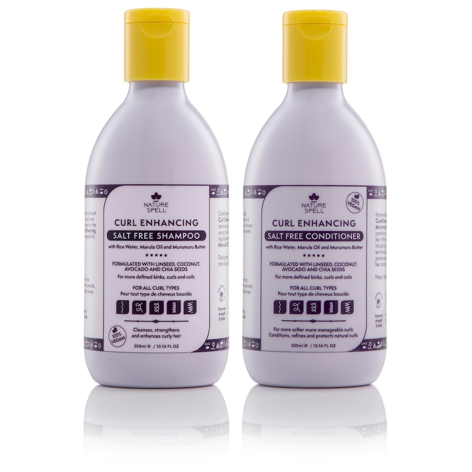 image 1 of Nature Spell Curl Enhancing Shampoo & Conditioner Duo