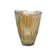 image 1 of Mocha Rippled Vase - Glass - L14.5 x W14.5 x H25 cm - Mocha | Brown