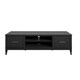 image 1 of Westerleigh TV-Stand with Doors in Black | Black | BLACK | One Size