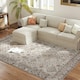 image 7 of HOMCOM Flannel Non-Slip Washable Rug for Living Room, 290 x 200 cm, Beige Cream | Brown, Blue | 290 x 200 cm