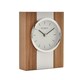 image 2 of Wm.Widdop Wood & Metal Mantel Clock Baton Dial Brown | Silver