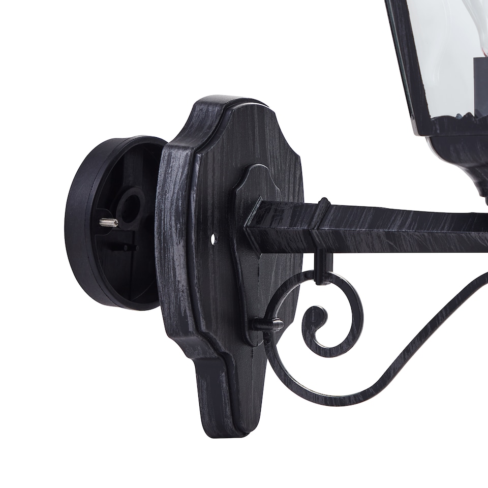 image 1 of EGLO Navedo Traditional Black Aluminium Exterior Wall Lamp