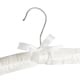 image 5 of Harbour Housewares Padded Satin Clothes Hangers - White - Pack of 10