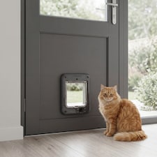 Cat Mate Microchip Cat Flap with Manual Lock Grey (360) | Grey