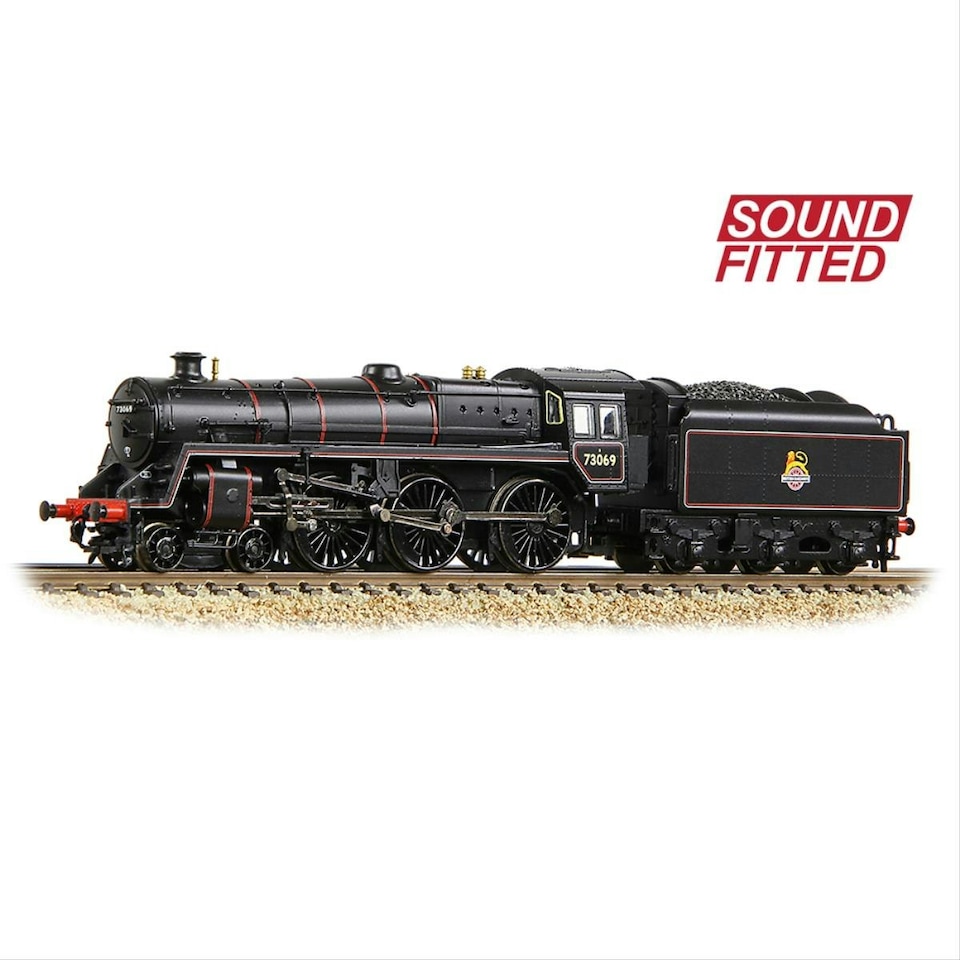 image 1 of Graham Farish 5MT w/BR1C Tender 73069 BR Lined Early Black (DCC-Sound)