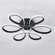 image 1 of Living and Home Acrylic Light-adjusted Petal LED Semi Ceiling Light - Black