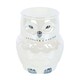 image 1 of Something Different Iridescent Owl Oil Burner - White - One Size