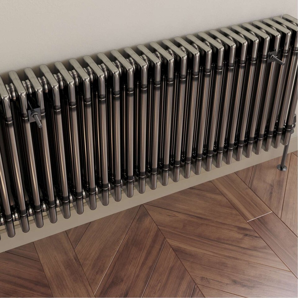 image 1 of Talus - Black Nickel Radiator Wall Stay