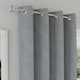 image 3 of Enhanced Living Austin 100% Blackout, Thermal Grey Curtains with Eyelet Header (PAIR) - 46x72 inch (117x183cm)