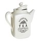 image 3 of Interiors By Premier Stylish Vintage Home Big Cream Square Teapot, Vintage Design Cream Teapot, Sleek Modern Design Teapot
