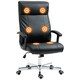 image 1 of Vinsetto Massage Office Chair PU Leather Computer Chair w/ Tilt Function Black