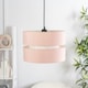 image 2 of ValueLights Sophia Small Blush 2 Tier Ceiling Light Shade