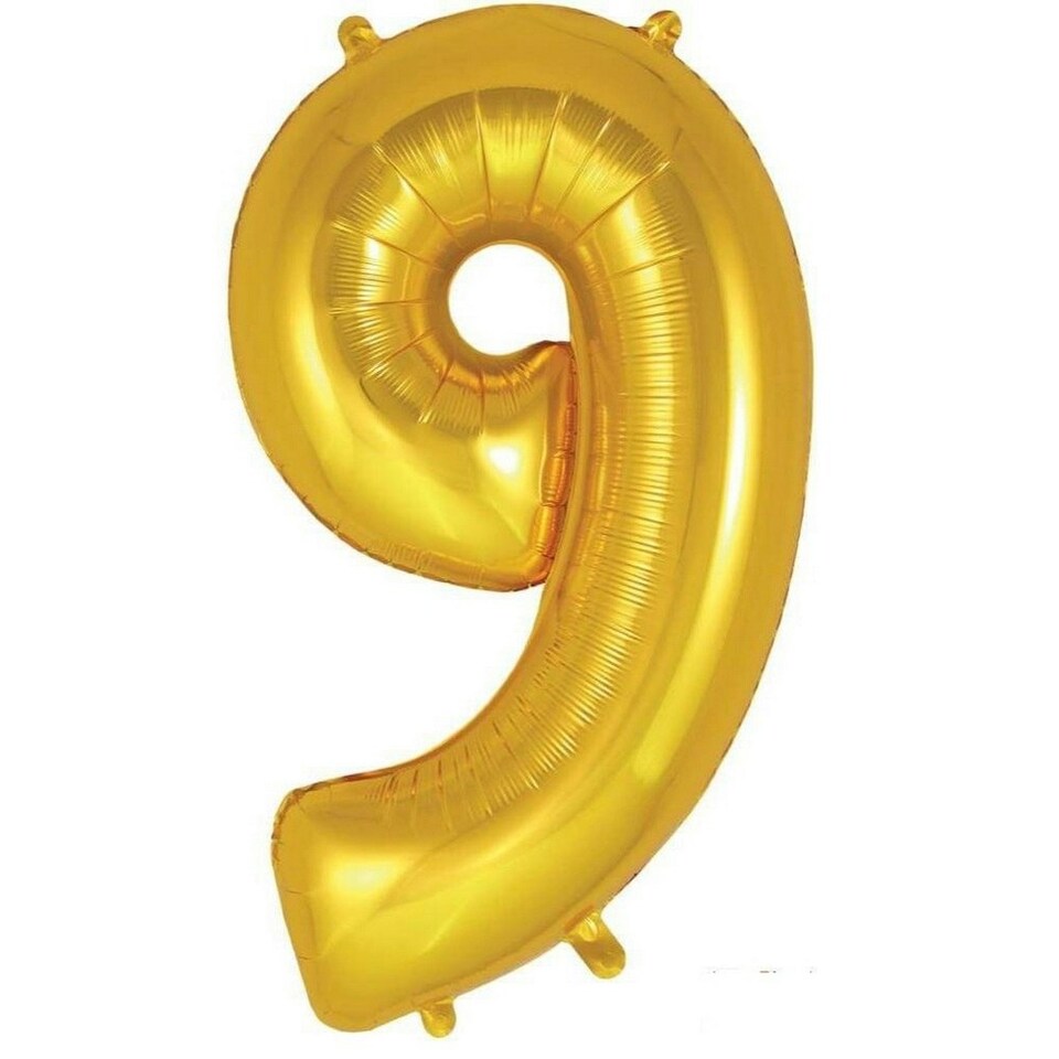 Oaktree 9 Foil Balloon - Gold - One Size