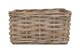 image 3 of Medium Rectangular Grey Rattan Storage Basket | Grey | Grey