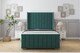 image 1 of Sloomy Melbourne Emerald Plush Bed Frame With Mattress  With 50" Upholstered Wingback Headboard 4' Small Double