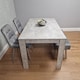 image 2 of Grey Wooden Dining Table Set with 2 Chairs and 1 Bench  Dining Kitchen Furniture