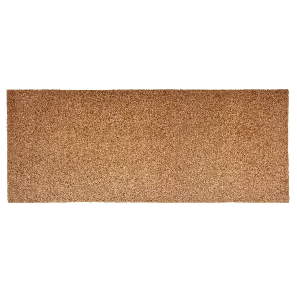 image 1 of Synthetic Coir Kitchen and Hallway Runner Rug Brown | 60cm x 180cm