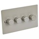 image 4 of Volex Crabtree 4-Gang Dimmer Light Switch - Flush Style