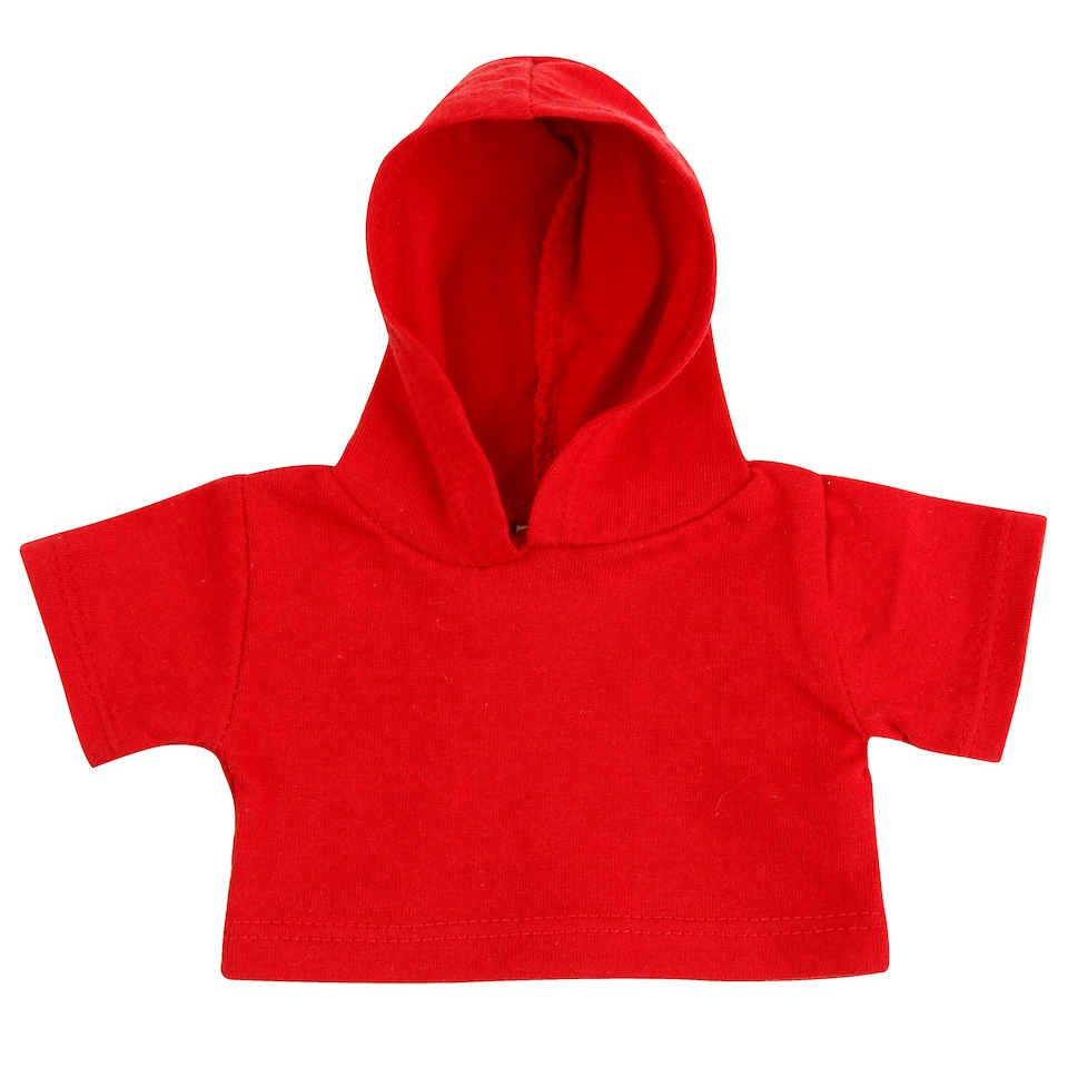 image 1 of Mumbles Teddy Bear Hoodie Accessory - Red - L