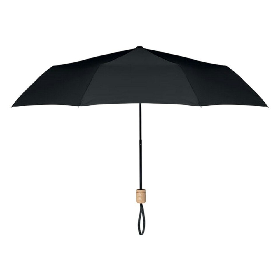 image 1 of MidOcean Tralee RPET Folding Umbrella - Black - One Size Black