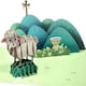 image 4 of Baptism Lamb Cross Holy Congratulations 3D Pop Up Greeting Card